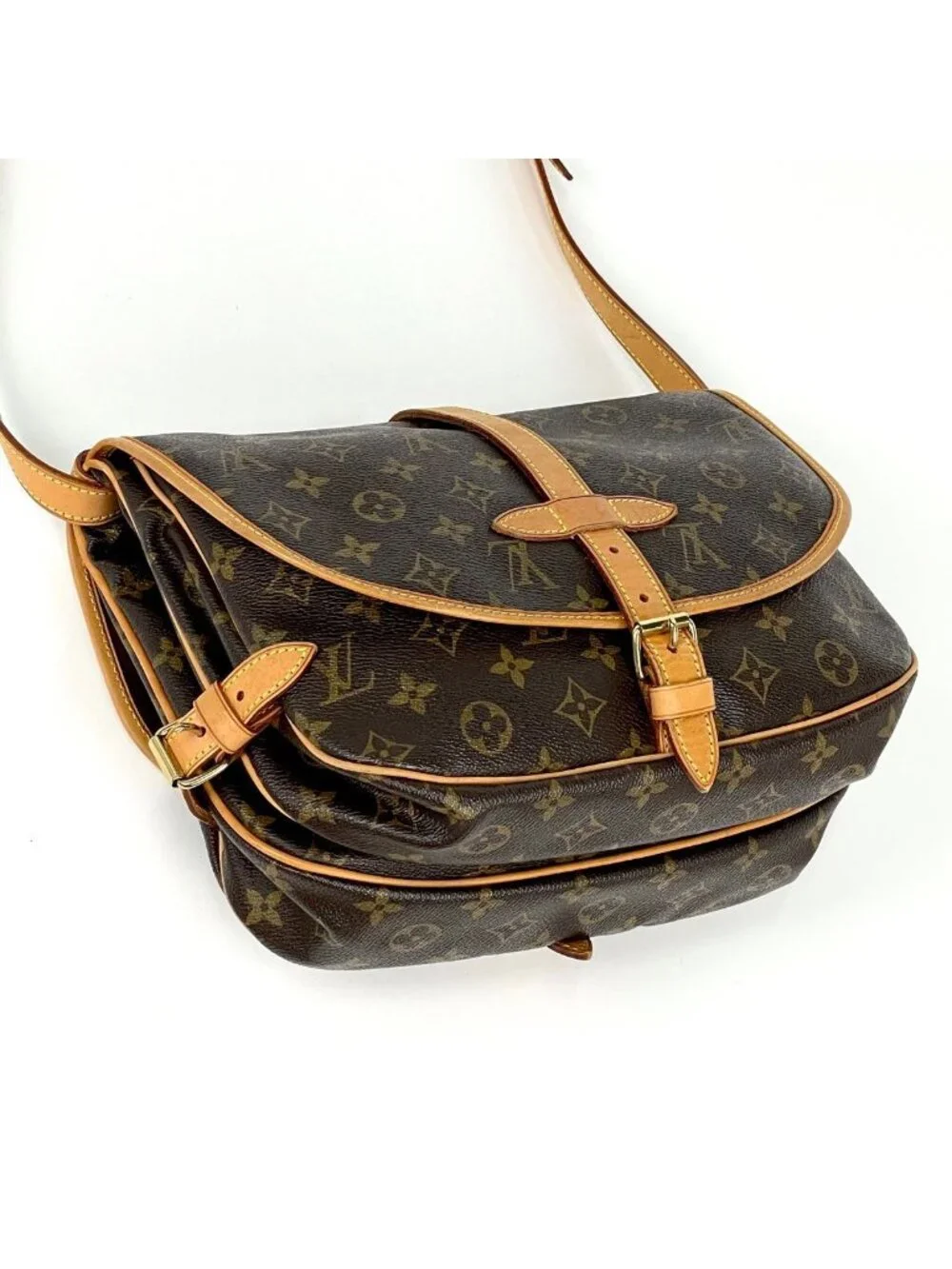 Louis Vuitton Saumur 30 Shoulder Bag Monogram Brown